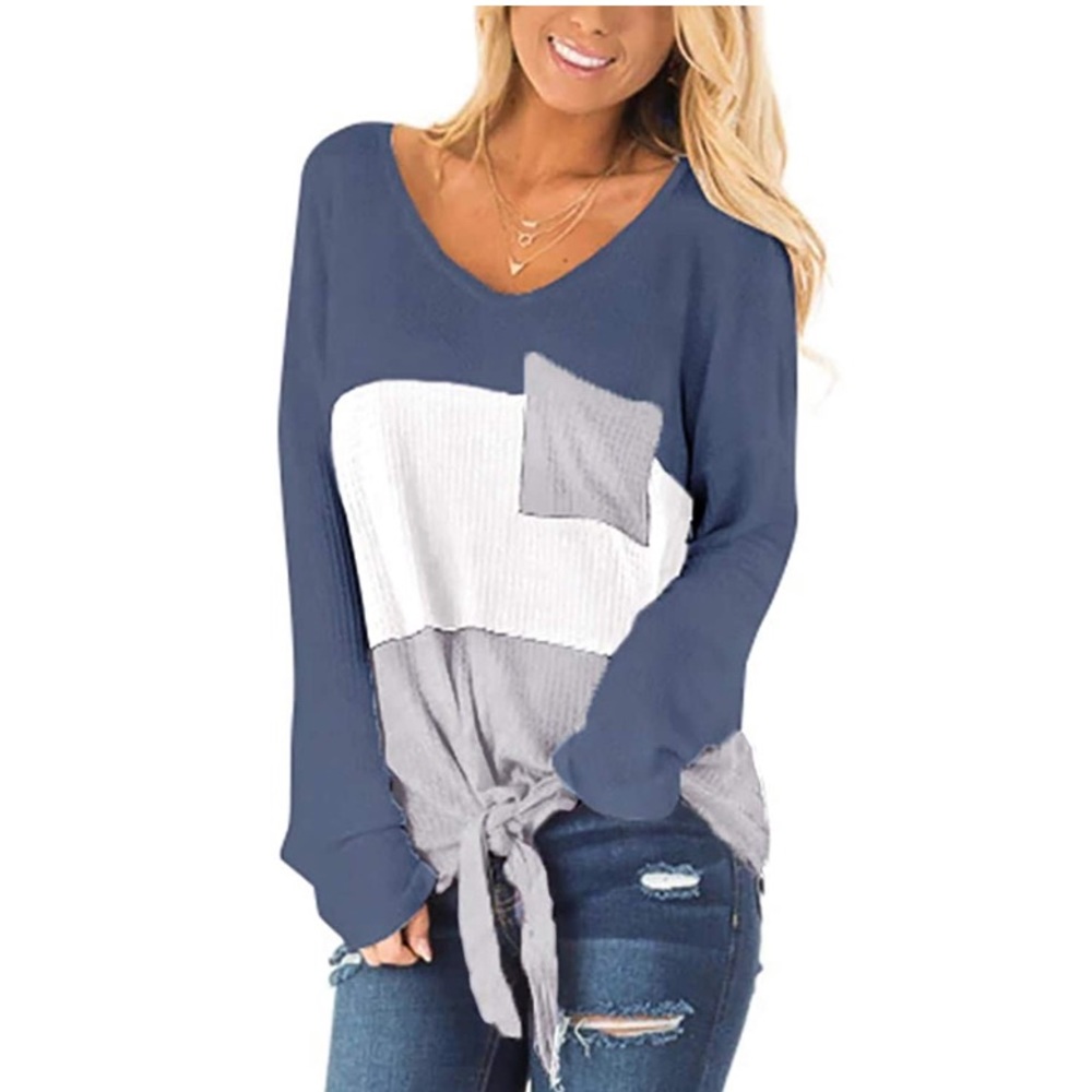 Waffle Knit Tunic Top